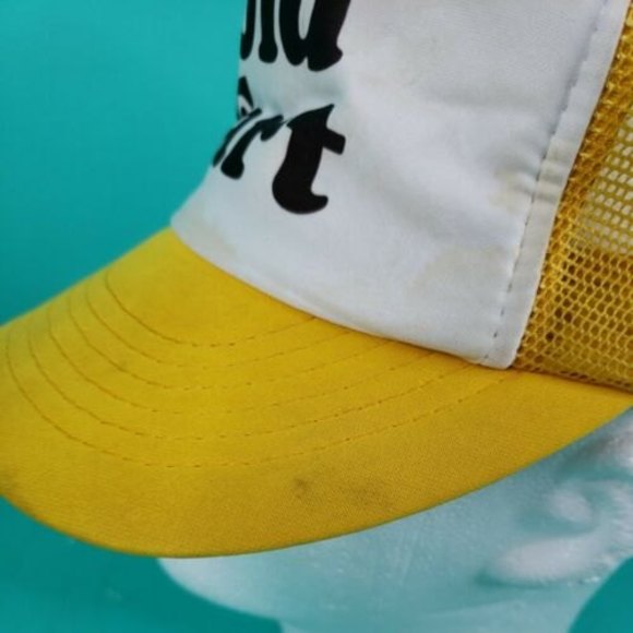 Vintage 80s Old Fart Snapback Mesh Trucker Hat Cap - Picture 6 of 10